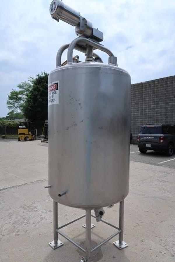 Used Feldmeier 200 Gallon Stainless Steel Jacketed Mix Tank