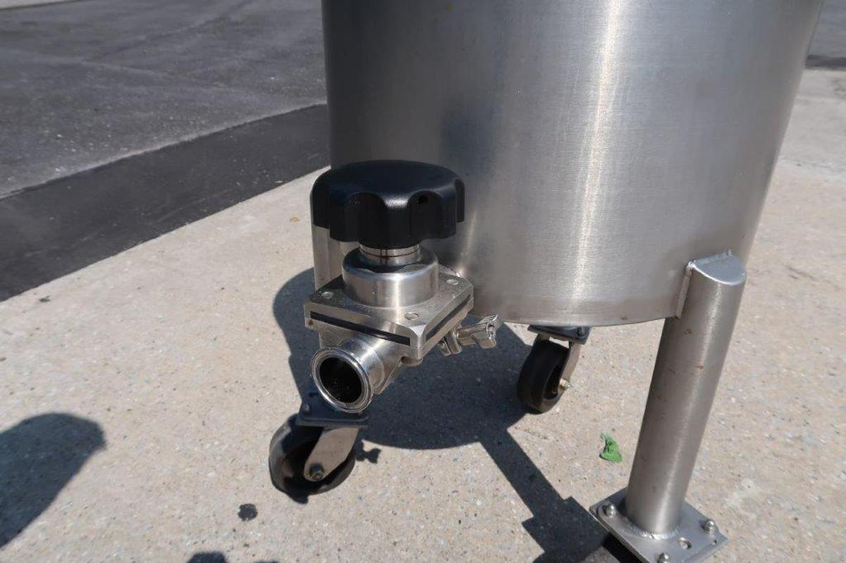 Used 20 Gallon JVNW Stainless Steel Portable Mix Tank
