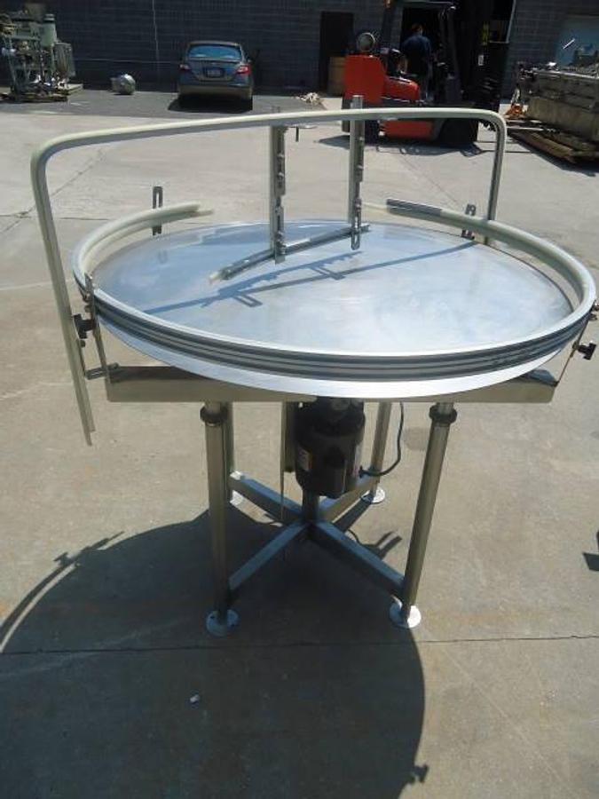 Used 42 In. Diameter Elf Stainless Steel Rotary Table, Single Phase