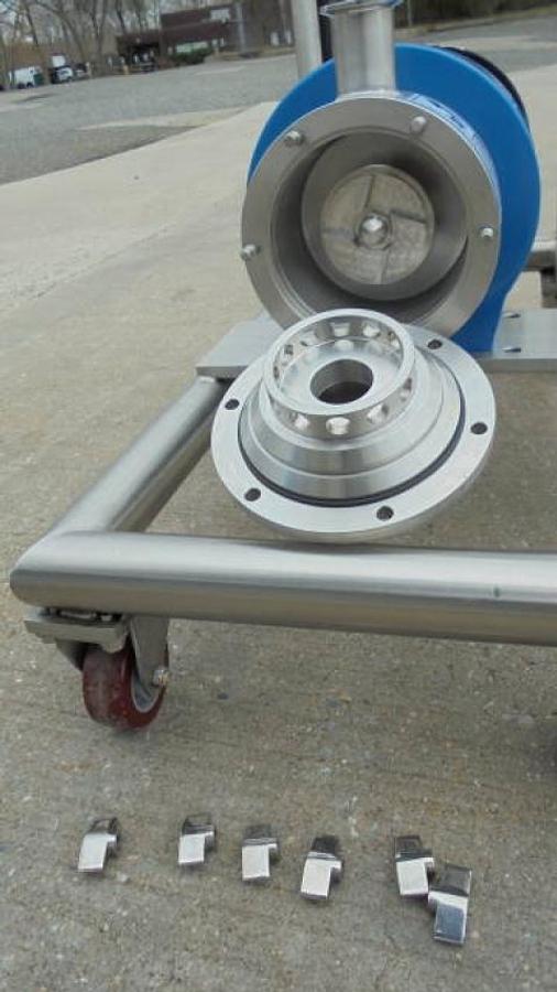 Used Silverson LS275 Stainless Inline High Shear Mixer, Variable Frequency Drive