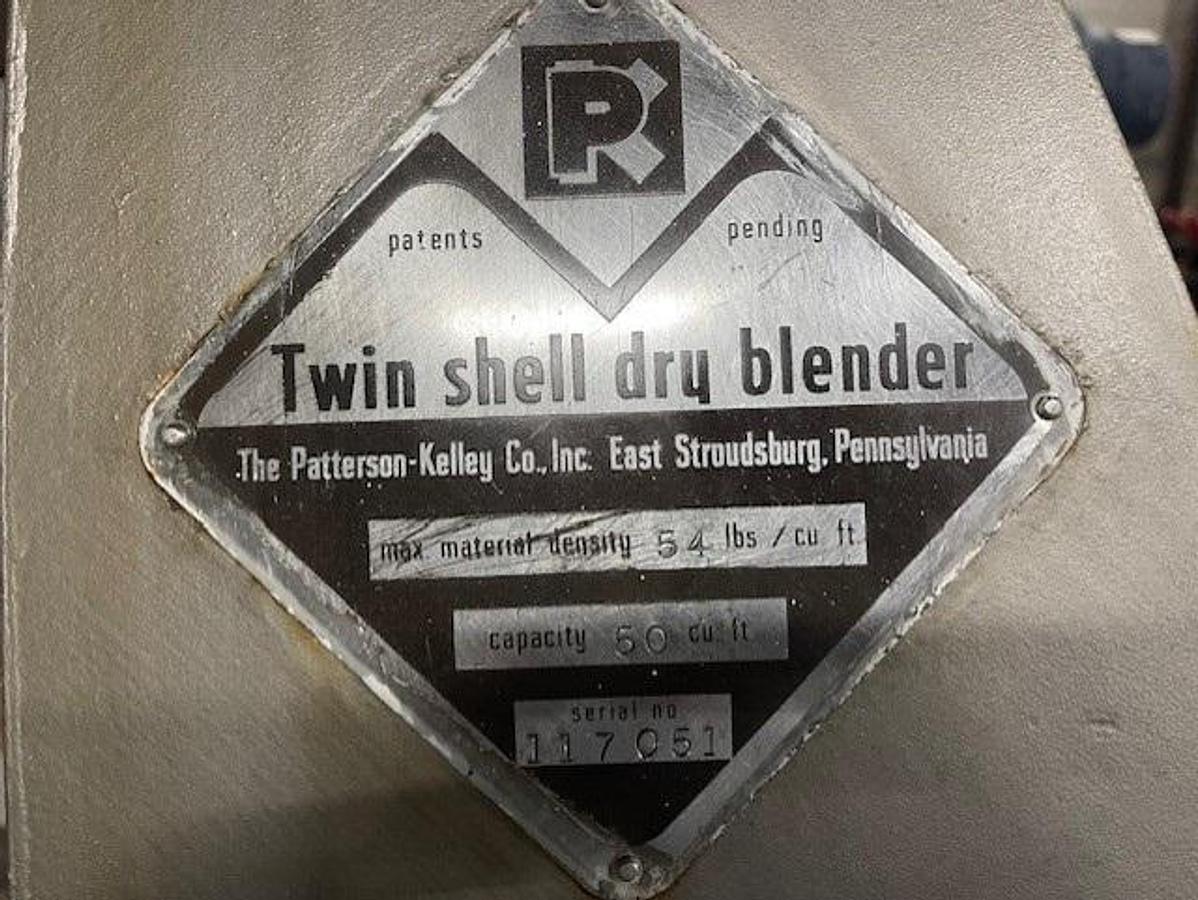 Used Patterson Kelly 50 Cu. Ft. SS Twin Shell V Blender