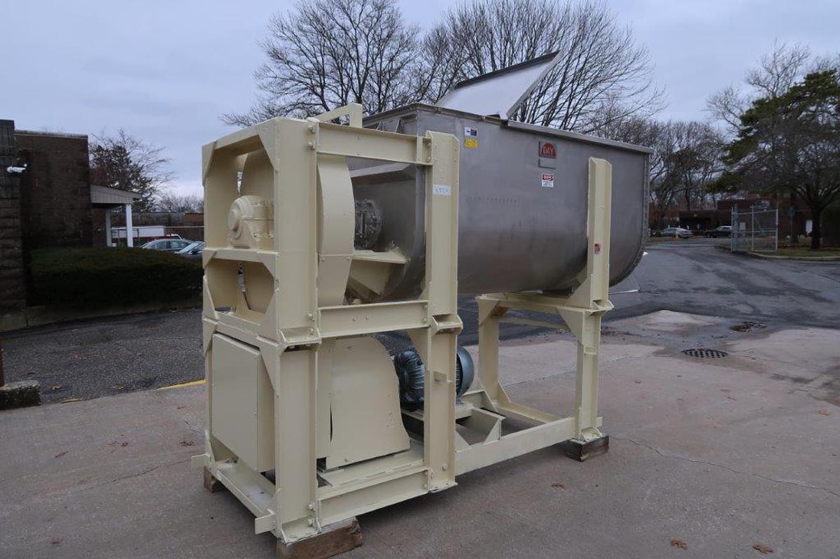 Used 80 Cu. Ft. Day Stainless Heavy Duty Double Ribbon Blender, 40 HP