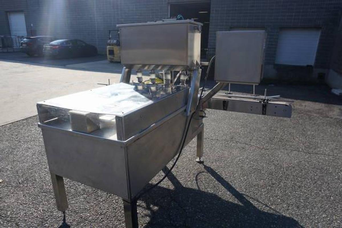 Used Acasi Four Head Automatic Piston Filler,  Like New
