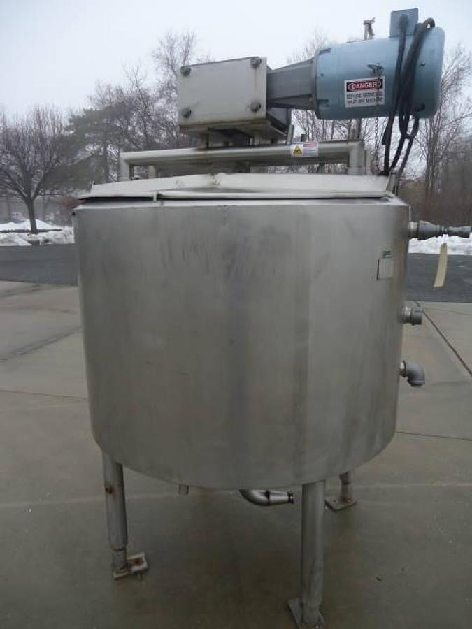 Used 300 Gallon Crepaco Stainless Steel Scraper Agitated Vessel, 75 Psi Jacket