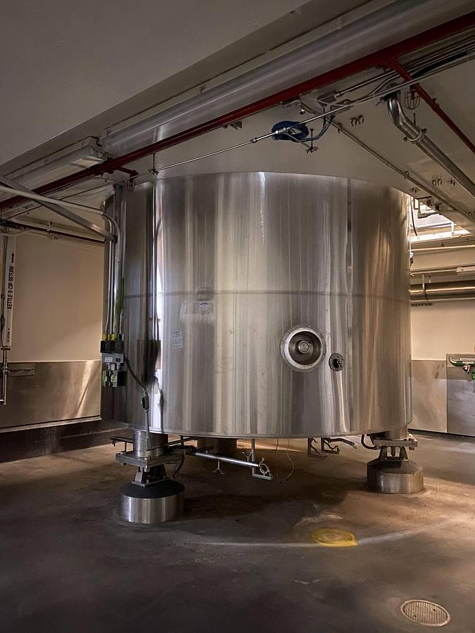 Used 6,000 Gallon DCI SS Agitated Mix Kettle, 135 PSI Jacket