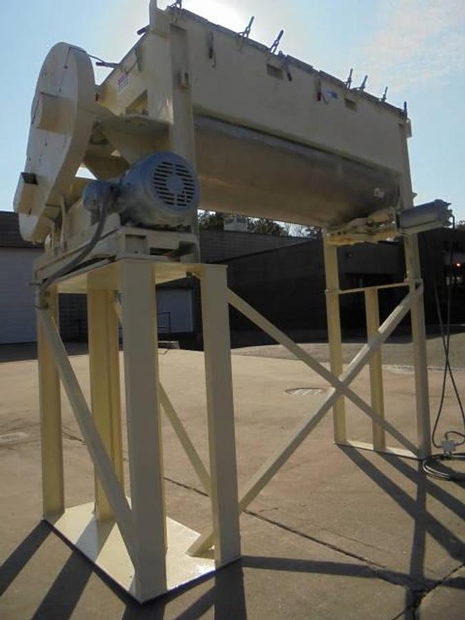 Used 25 Cu. Ft. Ross Stainless Jacketed Double Ribbon Blender, 10HP
