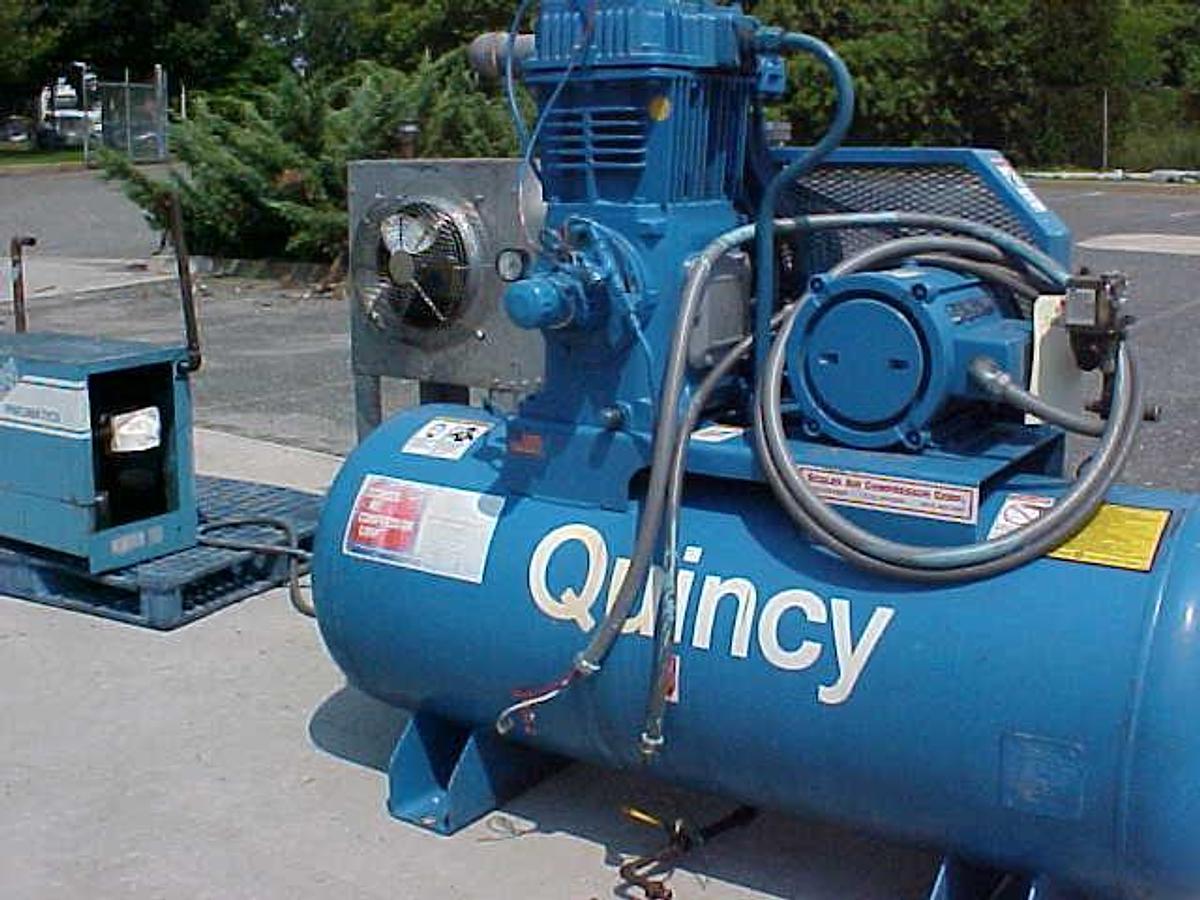 Used Quincy 10hp Tank Mounted Air Compressor