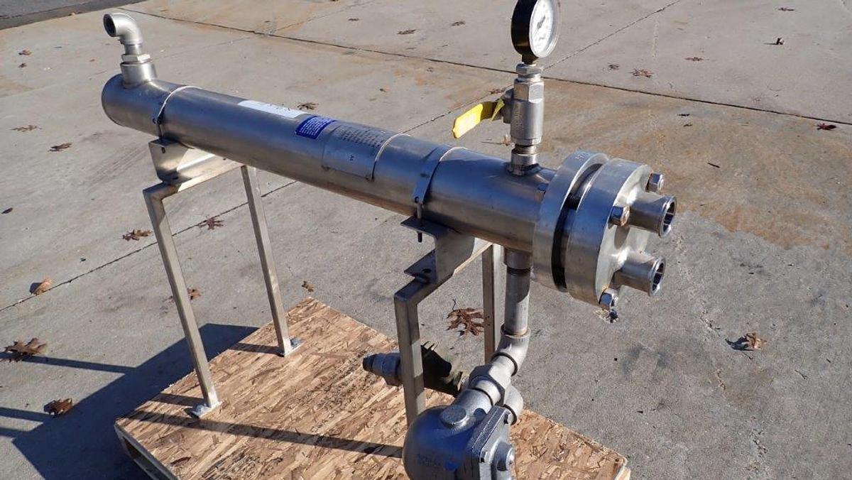 Used Enerquip Pilot Plant Shell and Tube Heat Exchanger, SS
