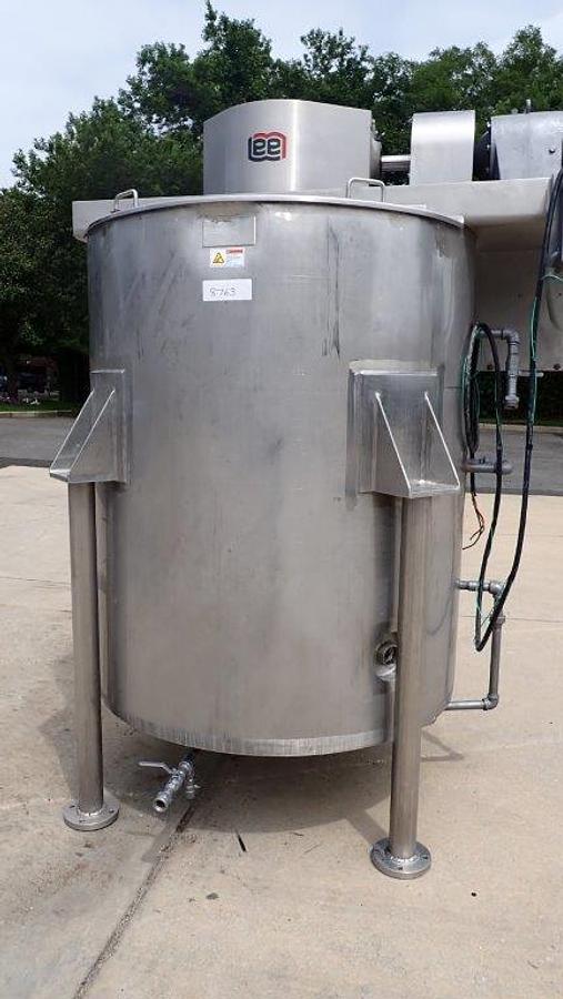 Used 500 Gallon Lee SS Double Motion Scraper Kettle/Tank, 100 PSI