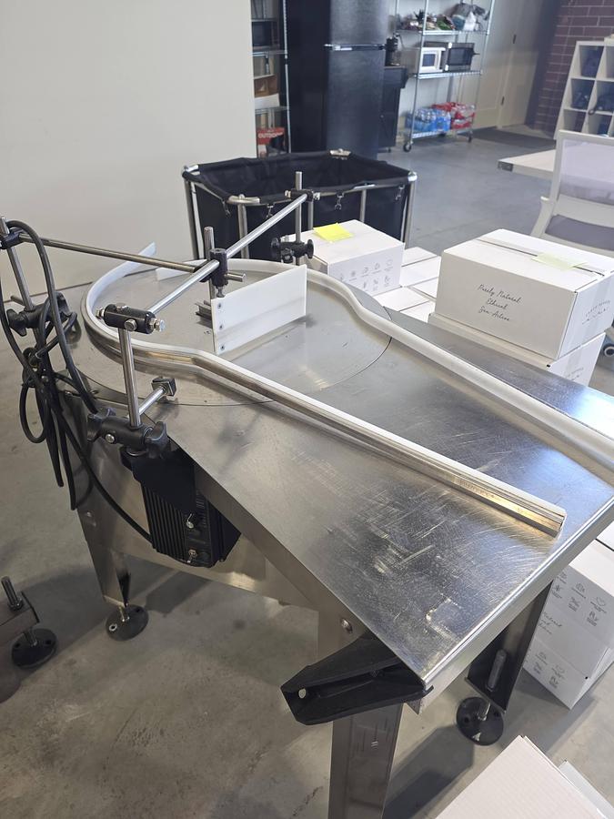 Used Complete Essential Oil Bottle Filling, Capping, and Labeling Line
