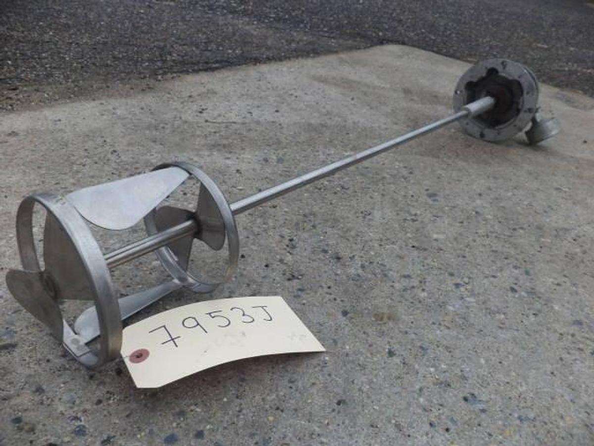 Used Gast Air Operated Agitator, Dual Bladed