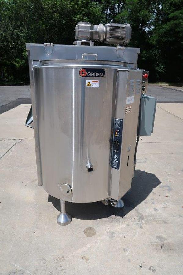 Used 100 Gallon Groen SS Gas Fired Scraper Kettle