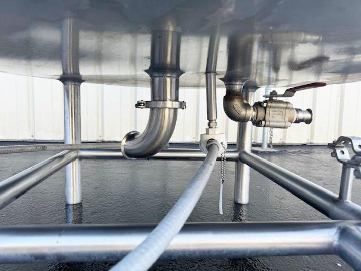 Used A&B Process 250 Gal Sanitary Jacketed Tank, Scraper, 316L
