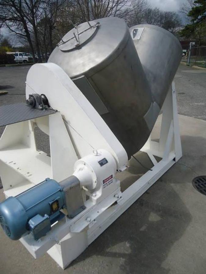 Used 50 CU.FT. PATTERSON KELLEY STAINLESS STEEL TWIN SHELL “V”” BLENDER, Explosion Proof