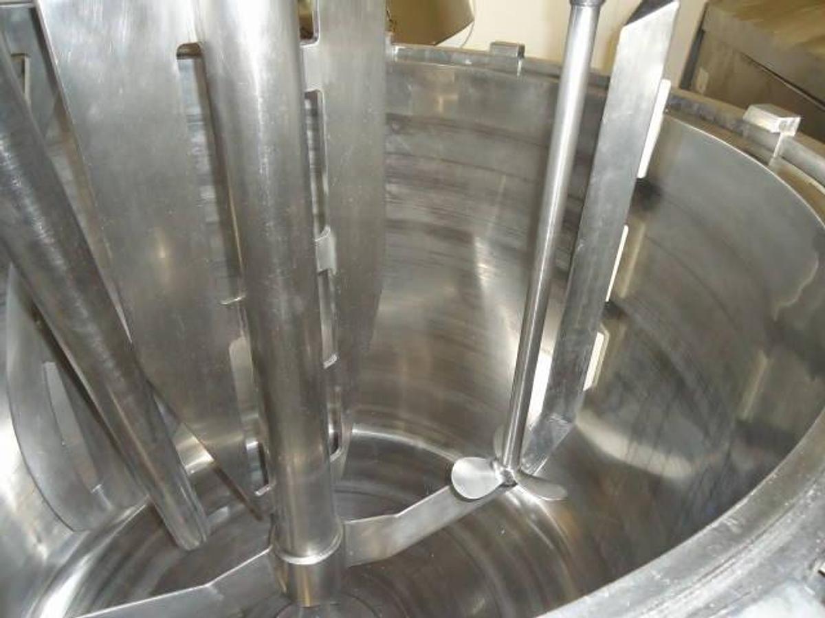 Used 1,000 Liter Waldner Stainless Mixing-Homogenizing Vacuum Process Vessel