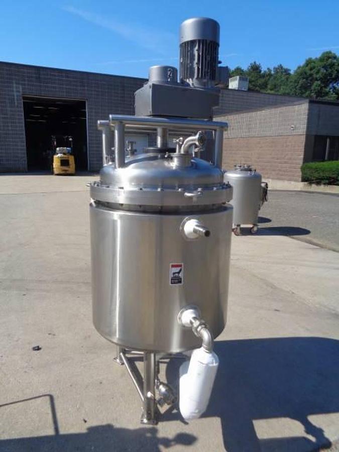 Used 100 Gallon Walker Stainless 316L Scrape Surface Sanitary Reactor
