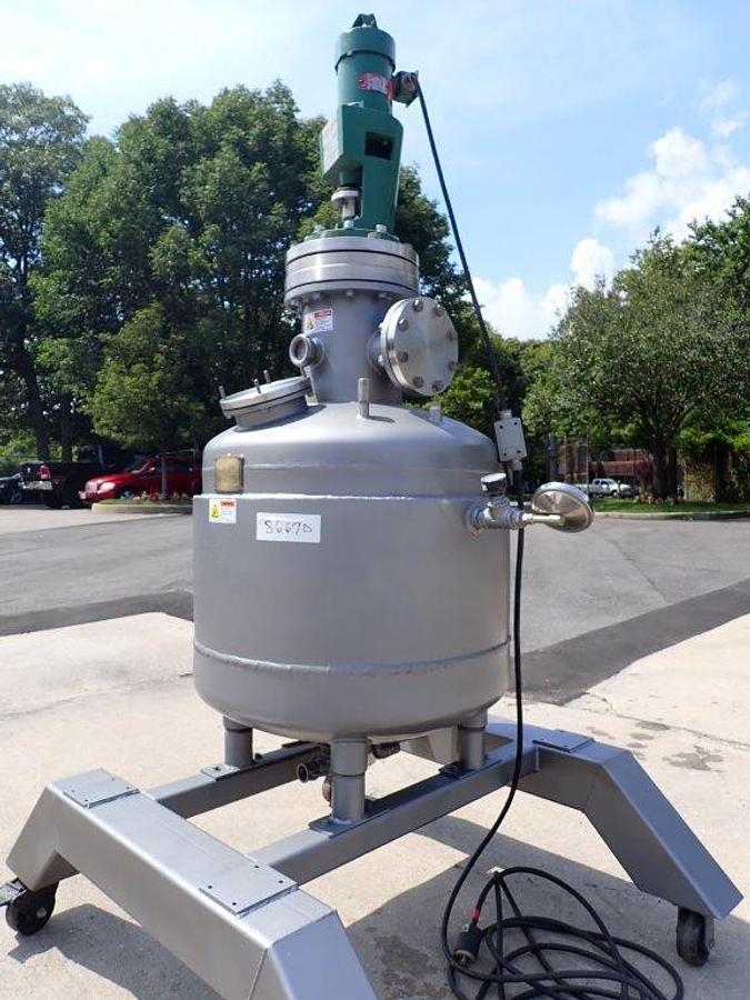 Used 100 Gallon Theo Walter Copperworks Stainless Steel Agitated Reactor, Vacuum
