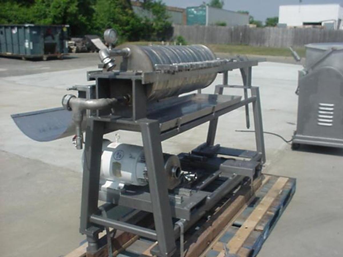 Used STAR 12″ DIAMETER STAINLESS STEEL FILTER PRESS, 28 Disc