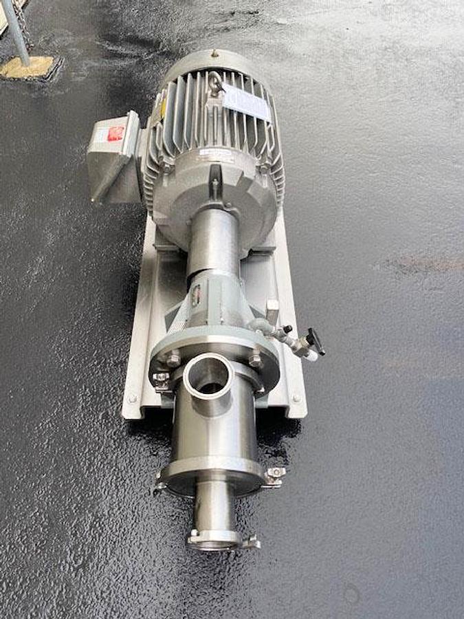 Used Greerco 40HP Inline High Shear Mixer, 316 Stainless