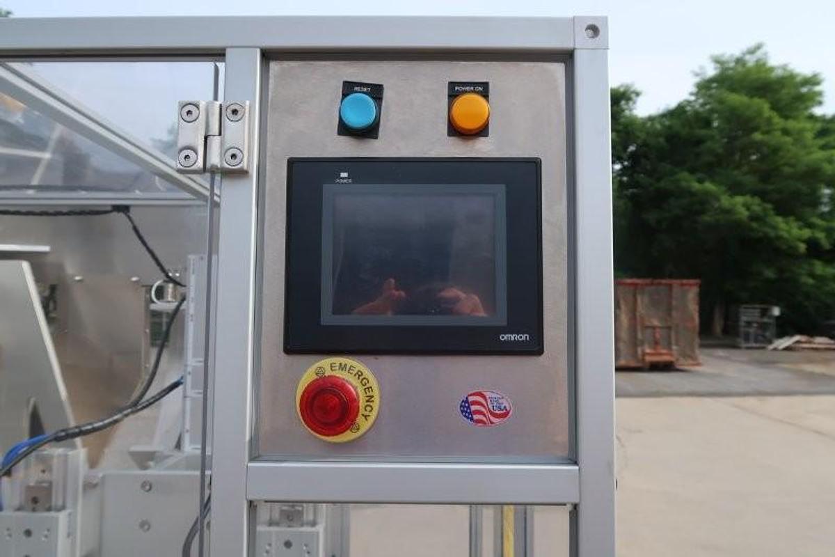 Used Balpack Automatic CEIB Inline Dual Station Chuck Capper