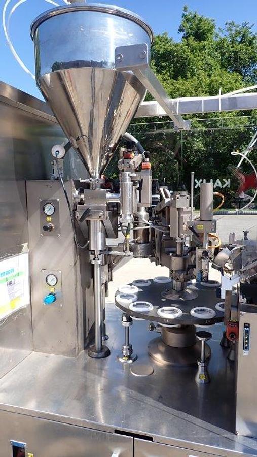 Used Kalix KX903 Hot Air Tube Filler/Sealer with Loader, 90 PM