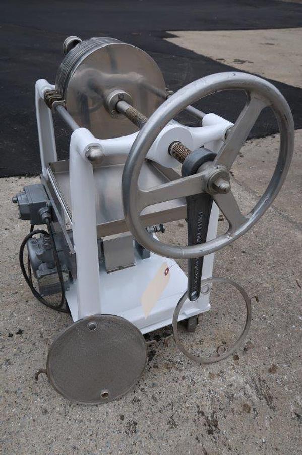 Used Ertel 2HS Twelve Inch Diameter Filter Press, with Pump, XP Motor