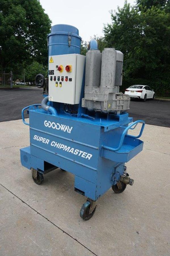 Used Goodway “Super Chipmaster” Metal Chip/Coolant Vacuum and Pump System
