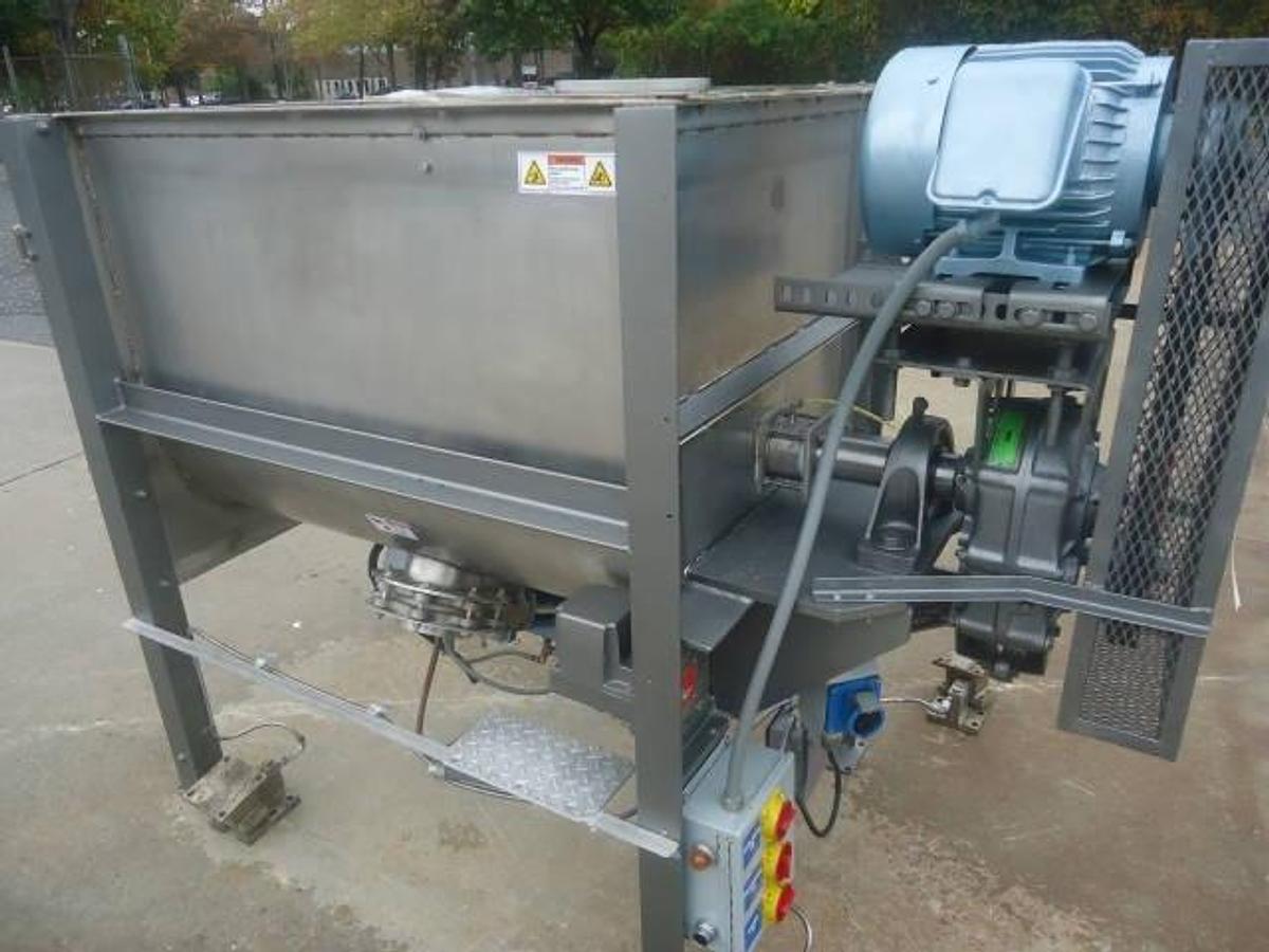Used 24 Cu.ft. Marion Stainless Steel Paddle Blender, 7.5 Hp