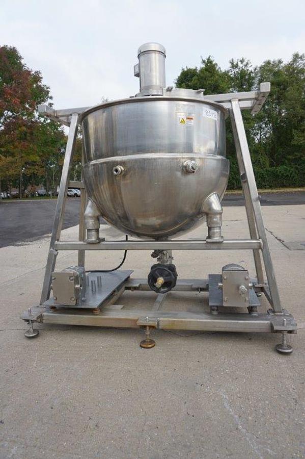 Used 150 Gallon Groen SS Jacketed Kettle, 125PSI Jacket