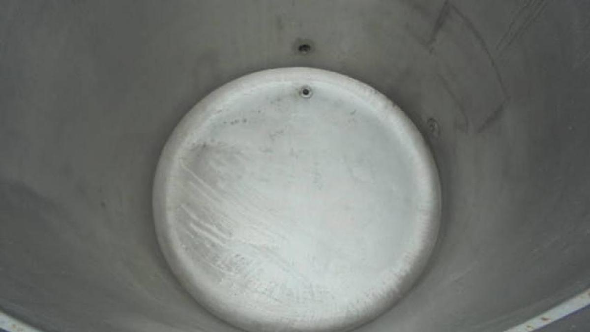 Used 250 Gallon Sanitank Stainless Steel Vertical Tank