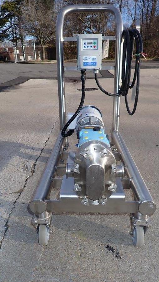 Used Waukesha Cherry Burrell 018U1 Stainless Positive Displacement Pump,  Vari-Speed