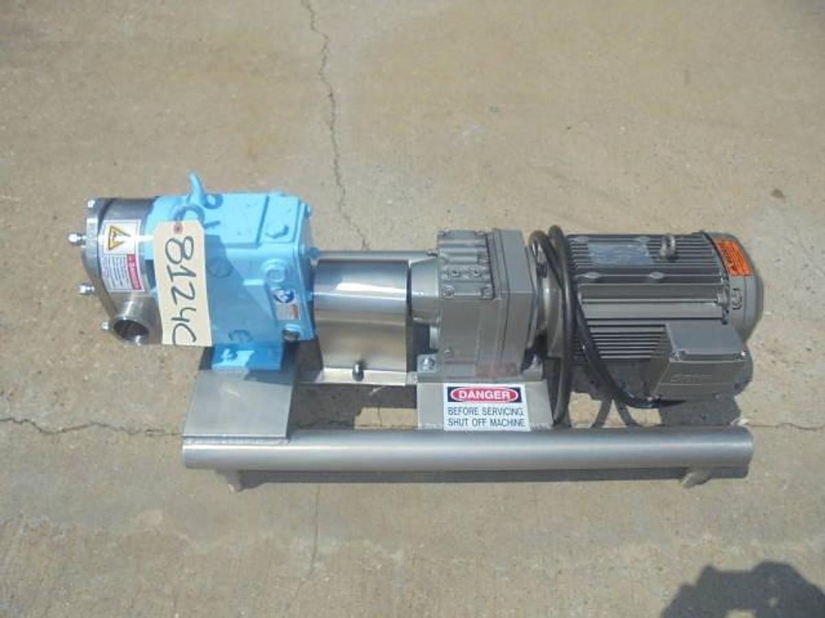 Used SPX Waukesha/Cherry Burrell 040 U2  Jacketed Positive Displacement Pump,  3HP motor