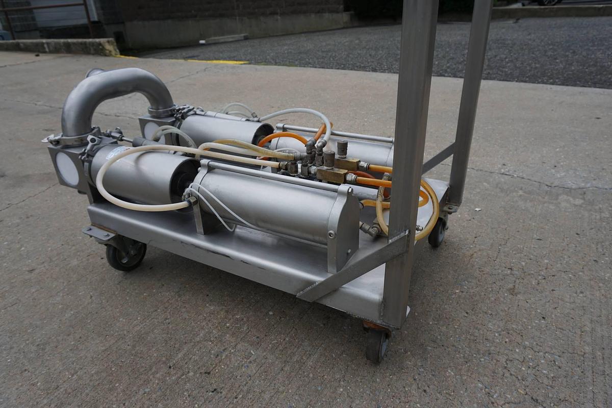 Used TUCS Twin Piston Filling Station On Portable Cart