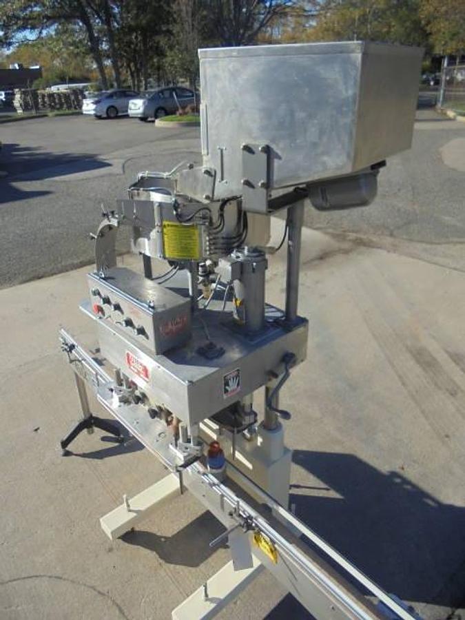 Used Kaps All “E” Four Spindle Screw Capping Machine, Portable