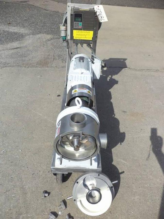 Used Sine 3 in. X 3 in. Stainless Steel Positive Displacement Pump, 7.5 HP