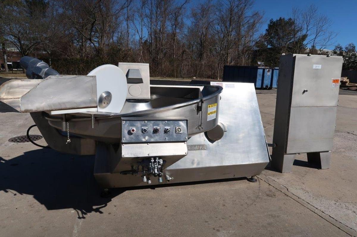 Used Laska 500 Liter Bowl Chopper, 100 HP Motor, Dairy Machine