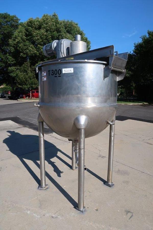 Used 300 Gallon Hamilton SS Jacketed Double Motion Mix Kettle