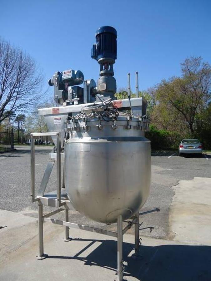 Used 150 Gallon Gifford Wood “Agi-Mixer” Triple Motion Kettle, 316 Stainless Steel