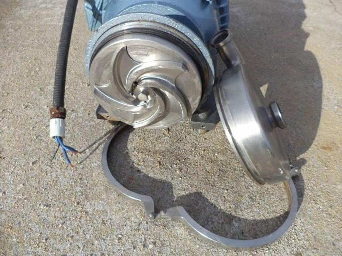 Used Waukesha 2 in. X 1-1/2 in. Stainless Steel Sanitary Centrifugal Pump, 20 HP