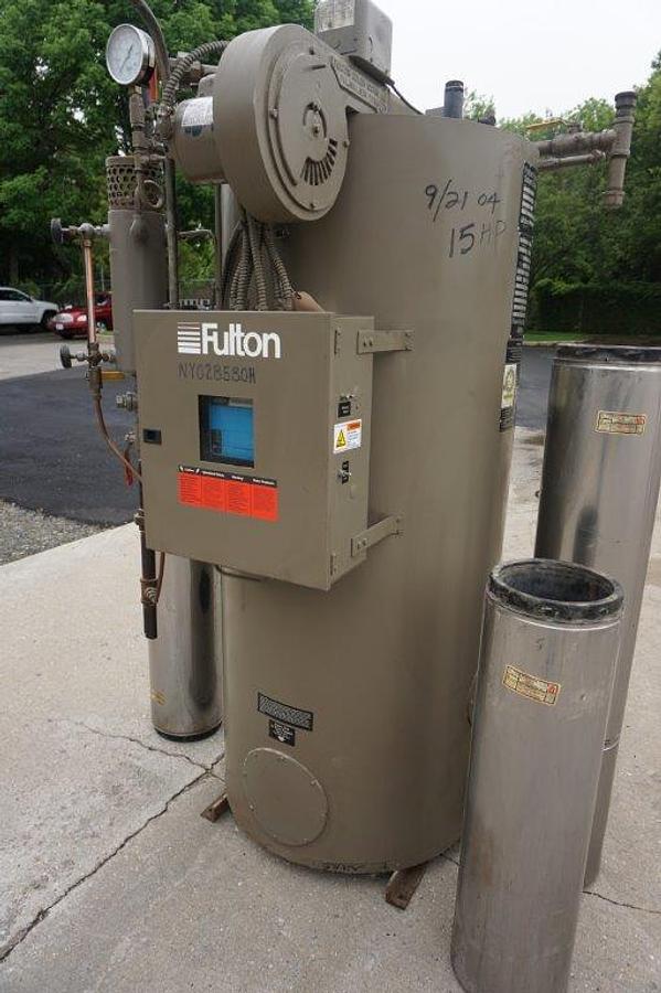 Used Fulton FB-015-A Fuel Fired Steam Boiler, Natural Gas