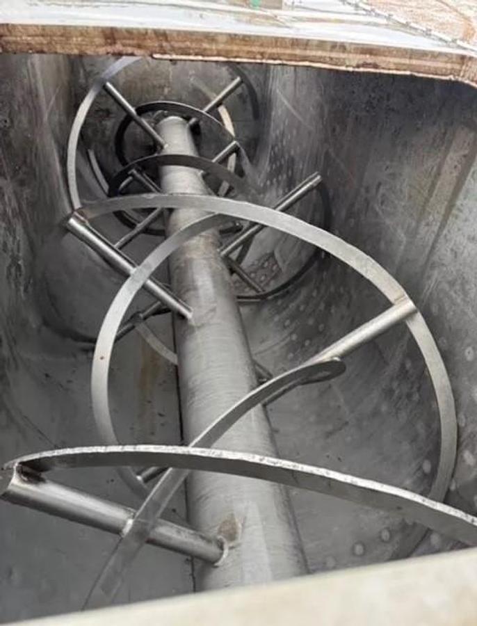 Used 215 Cu. Ft. Perry Products Stainless Jacketed Double Ribbon Blender