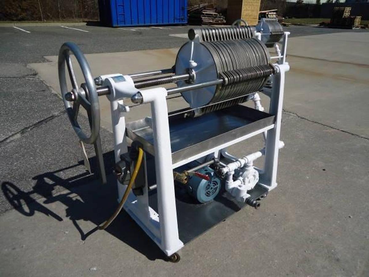 Used Ertel 12 In. Diameter Filter Press, 32 Disc