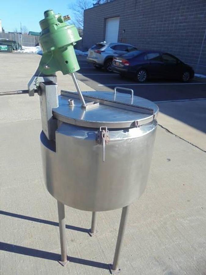 Used 20 Gallon Stainless Steel Jacketed Kettle, Hemispherical Interior