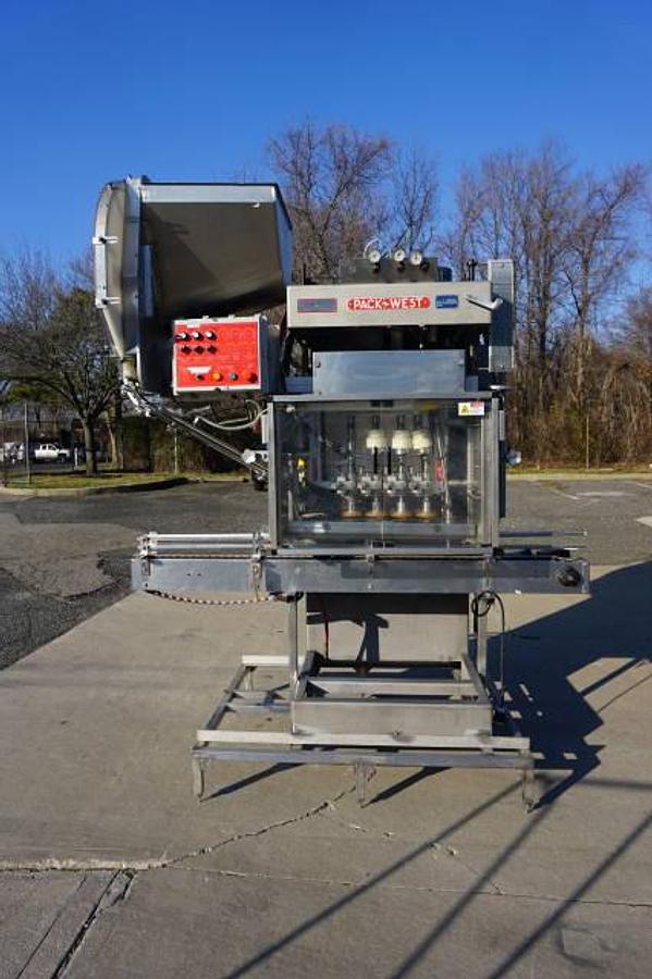 Used Pack-West Auto 200 Eight Spindle Capper, 300 Per Minute