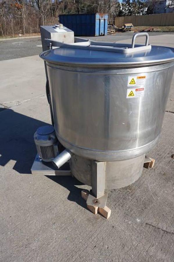 Used Bock FP-90 Food Processing Basket Centrifuge, 5 HP