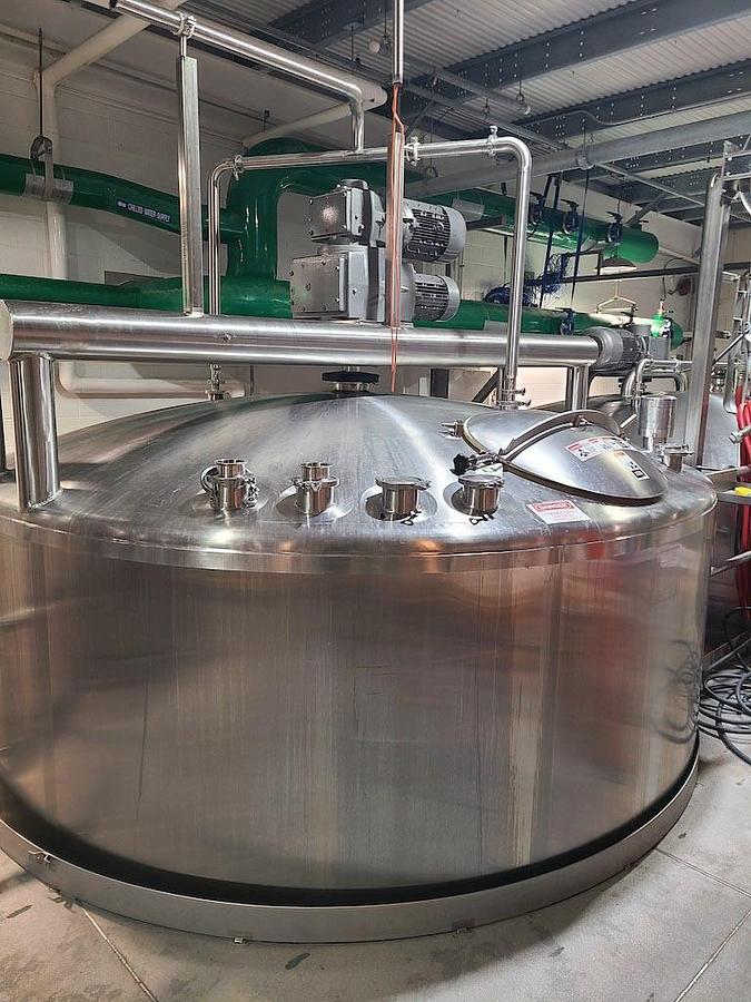 Used Walker 4,000 Gallon 316L Double Motion Jacketed Tank, Sanitary