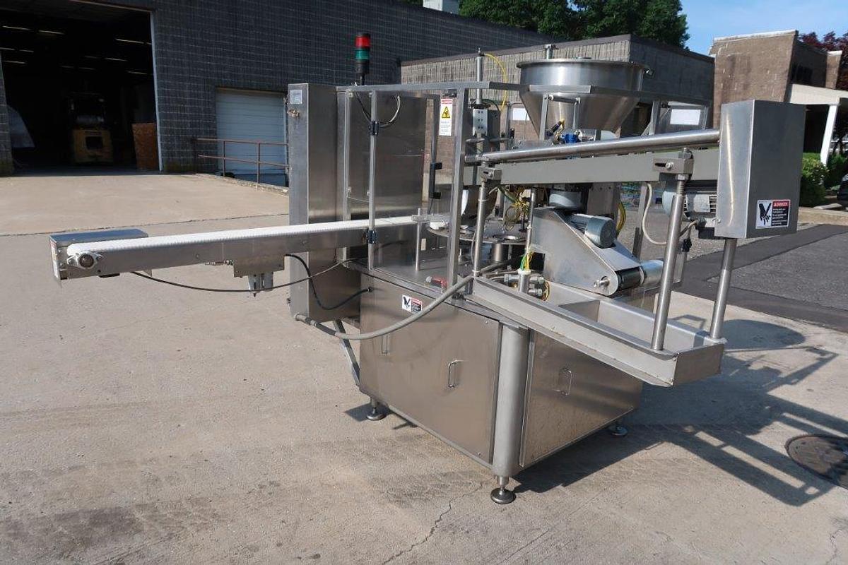 Used Orics R50 Rotary Cup Filling, Sealing and Lidding Machine