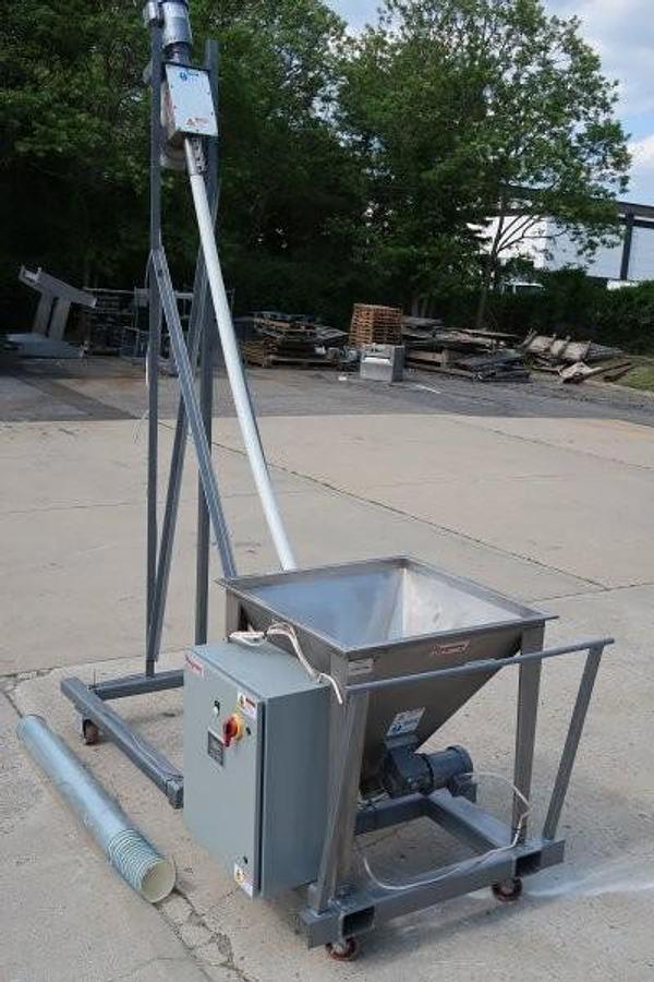 Used Flexicon Inclined Flexible Screw Conveyor with Lump Breaker