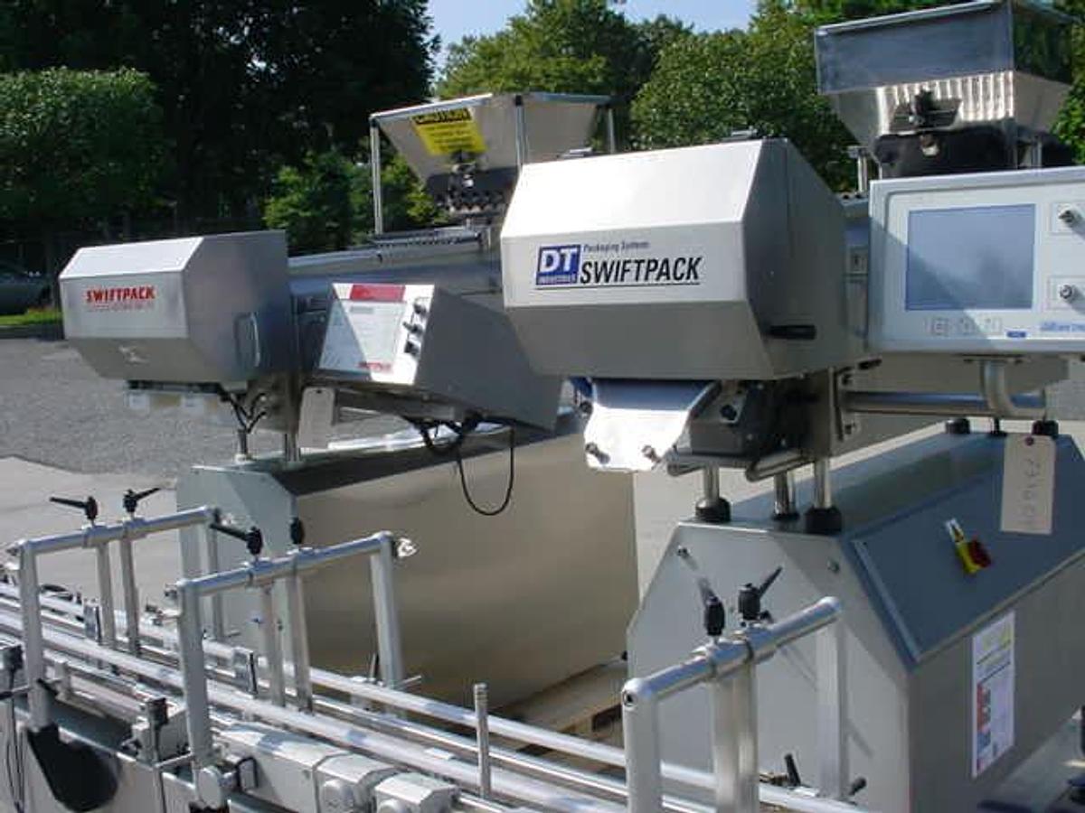 Used Dt  Industries/Kalish “Swiftpack”” Dual Station Tablet/Capsule Packaging Line