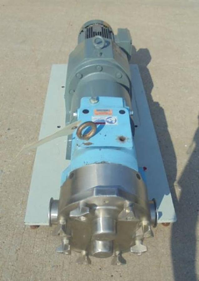 Used Waukesha 60U1 Stainless Steel Positive Displacement Pump, 5 HP